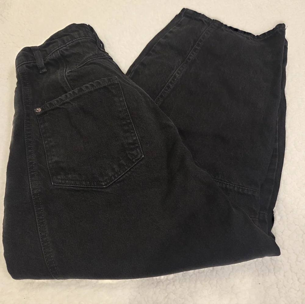 We The Free High-Rise Wide-Leg Jeans in Black - Picture 7 of 10